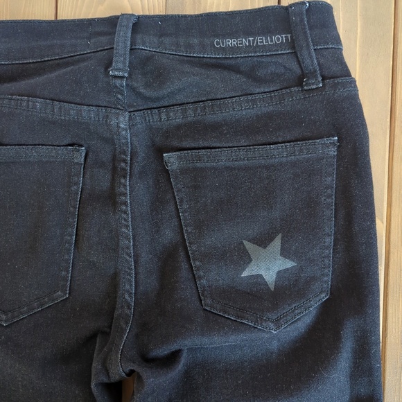 Current Elliot High-Rise Stiletto Skinny Jeans with Stars - Picture 11 of 12